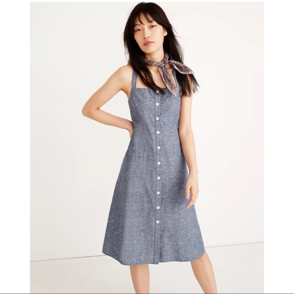 Madewell Chambray Midi Dress